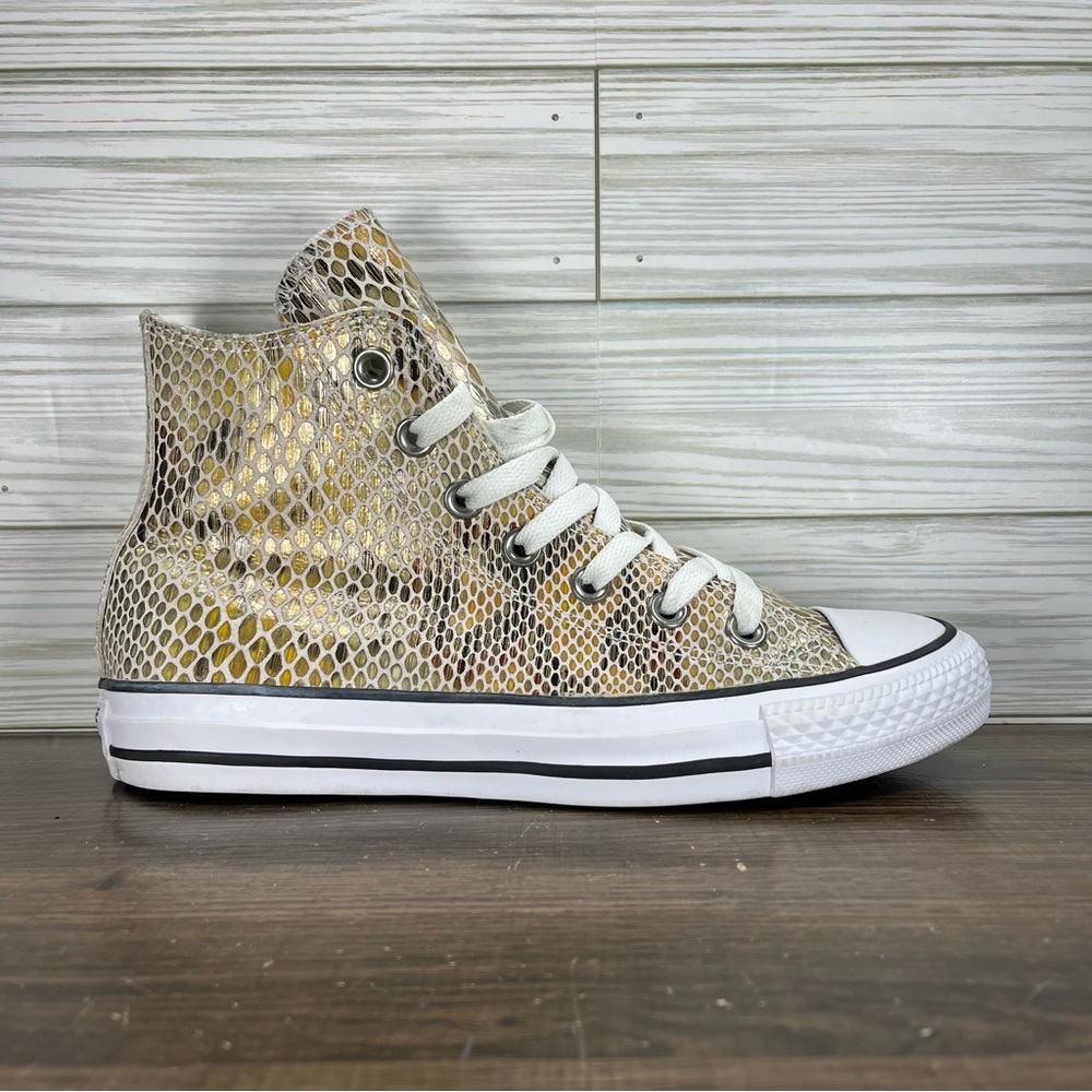 Converse Chuck Taylor All Star‎ High SnakeSkin Women’s Yellow Shoes - Women’s 6